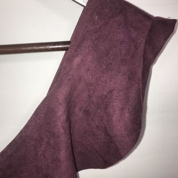 Women's Luxe Apothetique Dark Purple Ruffle Dress - Picture 4 of 13